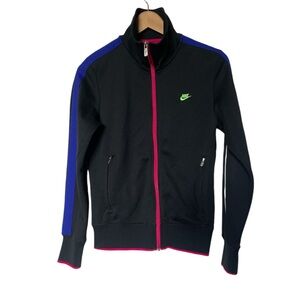 Nike Retro National N98‎ Track Jacket Black Neon Medium